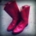 Vintage Red Leather Justin Roper Boots size 6