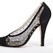 REDUCED was 275 now 225 gorgeous vintage showgirl 1980s GIVENCHY mesh velvet rhinestone diamante heels