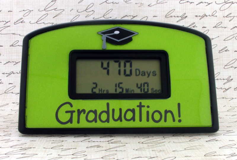 Items similar to Days Until Graduation Countdown Clock on Etsy