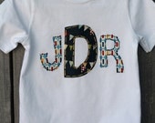 Boys Hand Stitched Monogram Shirt