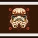 Star Wars Storm Trooper Sugar Skull Cross Stitch Pattern,Cross Stitch Pattern, Cross Stitch Pattern, Storm Trooper Counted Cross Stitch