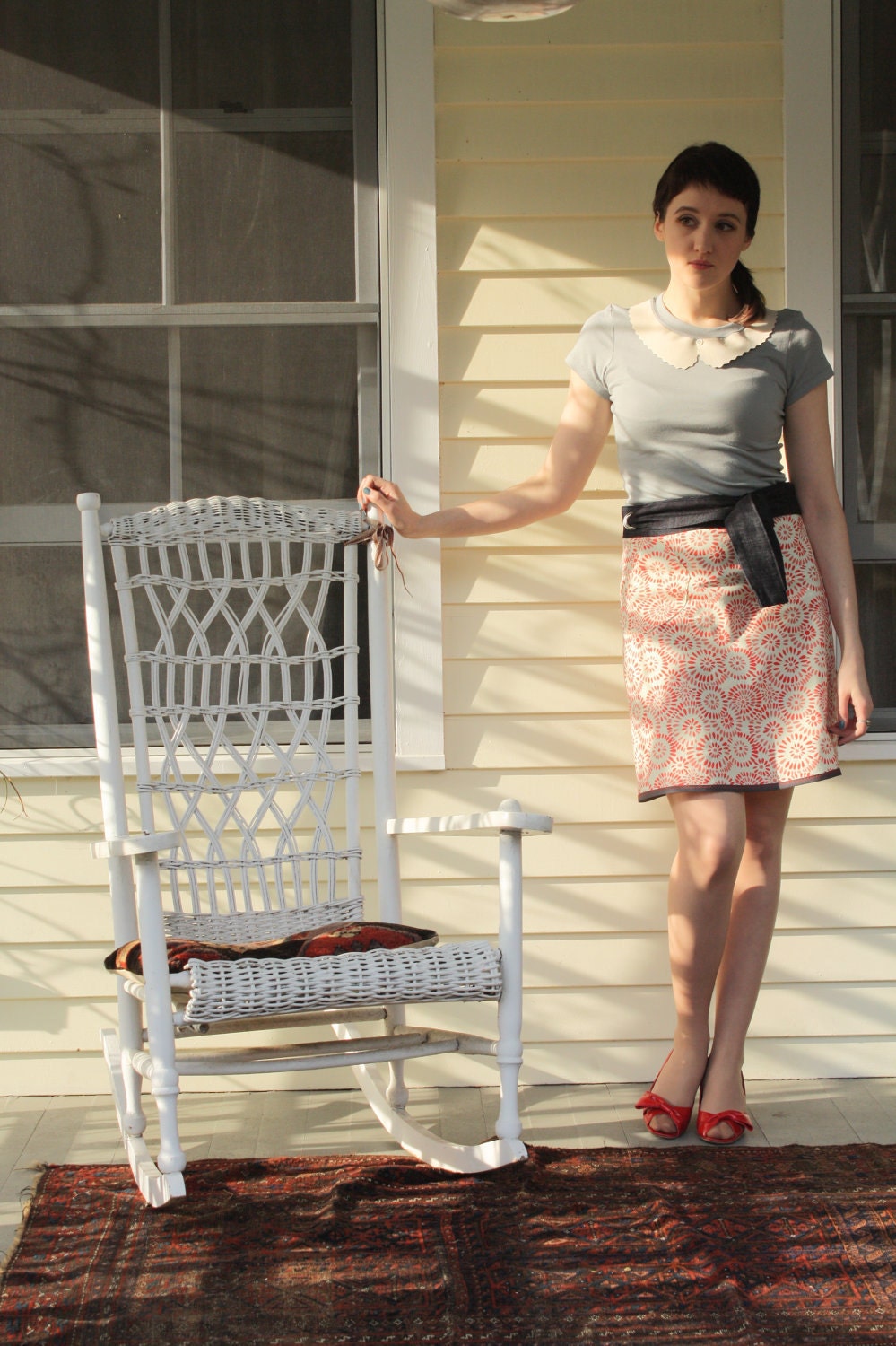 Fashion Summer Pebble Beach Mod Wrap Skirt