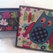 Whimsical Owl Keepsake Wood Box, decoupaged one of a kind