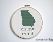 Georgia On My Mind Cross Stitch Pattern PDF