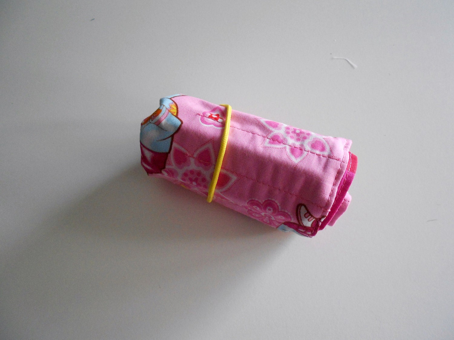 Pink Dora the Explorer 16 count crayon roll/ crayon wallet