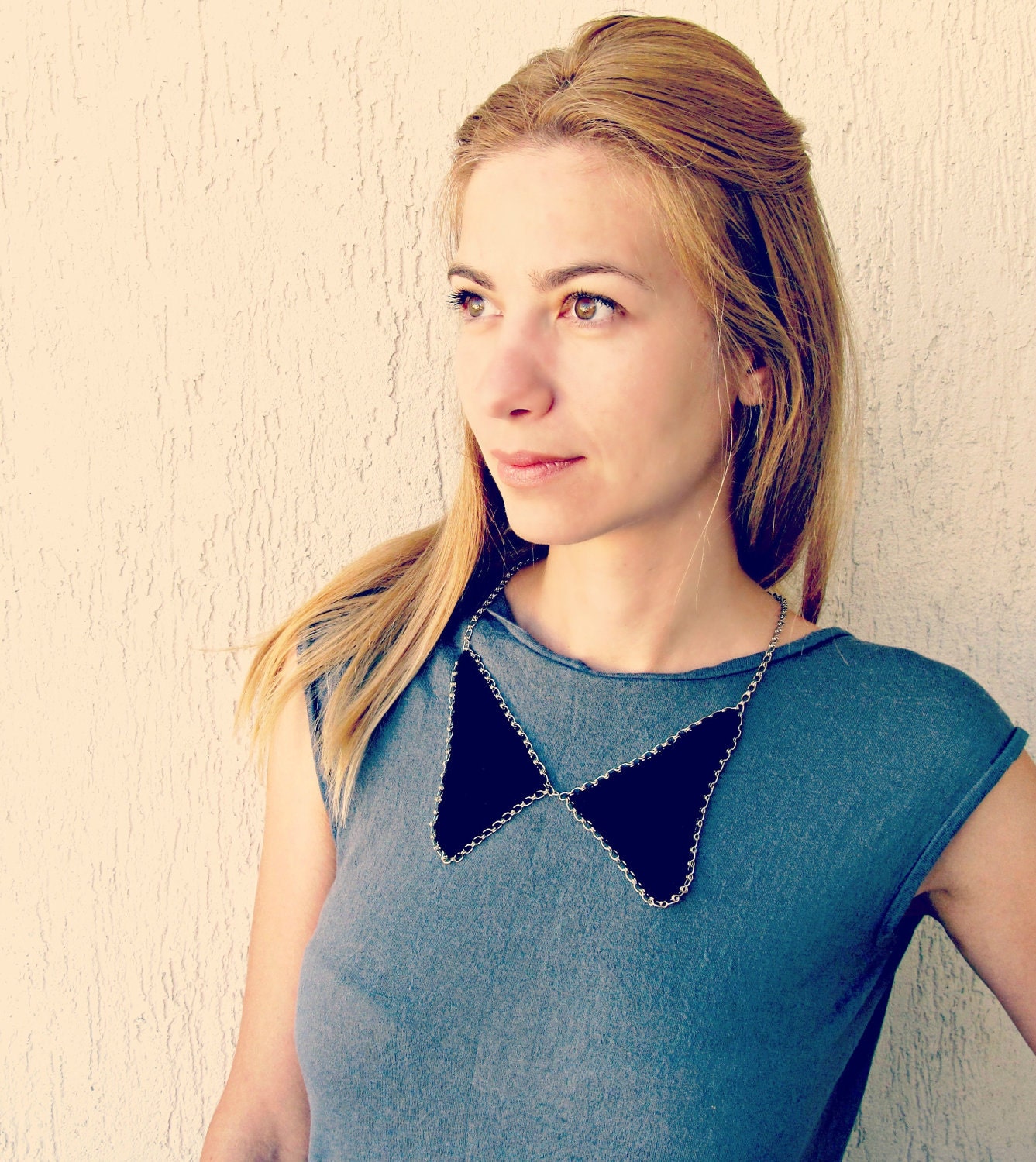 Black Collar Necklace / Crochet Collar Jewel EuropeanStreetTeam