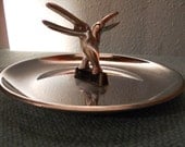 Vintage Art Deco Chrome Bird Ash Tray