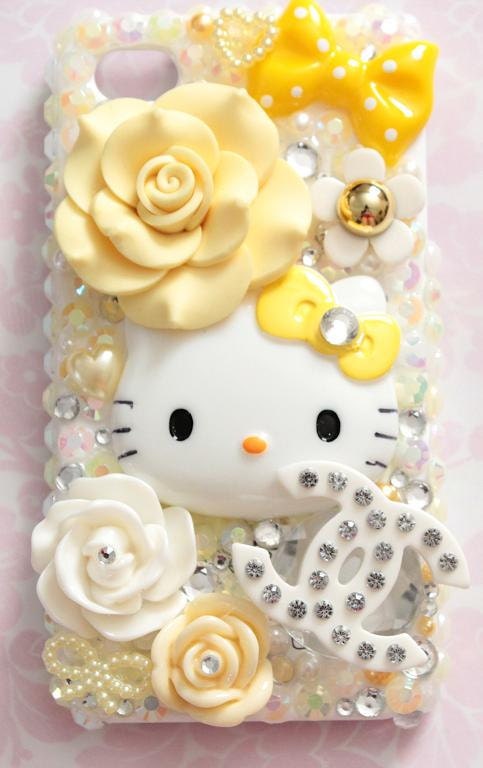 Yellow Hello Kitty Decoden Iphone 4/4S Case - READY-to-SHIP