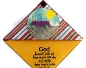 Paper Bookmarks Masculine Christian Gifts Religious Gifts - Hand Painted - Men Man Guys (Orange / Brown / Red / Stripes)