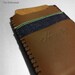 ON SALE The Enthusiast iphone 4 genuine leather/Italian Candiani green selvage denim sleeve wallet