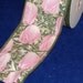 RESERVED for KELLYPink Tea Rose Wire Edged Fabric Ribbon - Destash