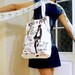 MICHAEL JACKSON hand painted white purse, shoulder bag