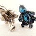 vintage 1950s clip-ons earrings. BLUE DE CHANEL.