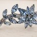 vintage 1950s WEISS light blue flower brooch. KEEPING CALM.