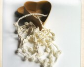White crochet necklace 3 strands - Ready to ship - Spring Trend
