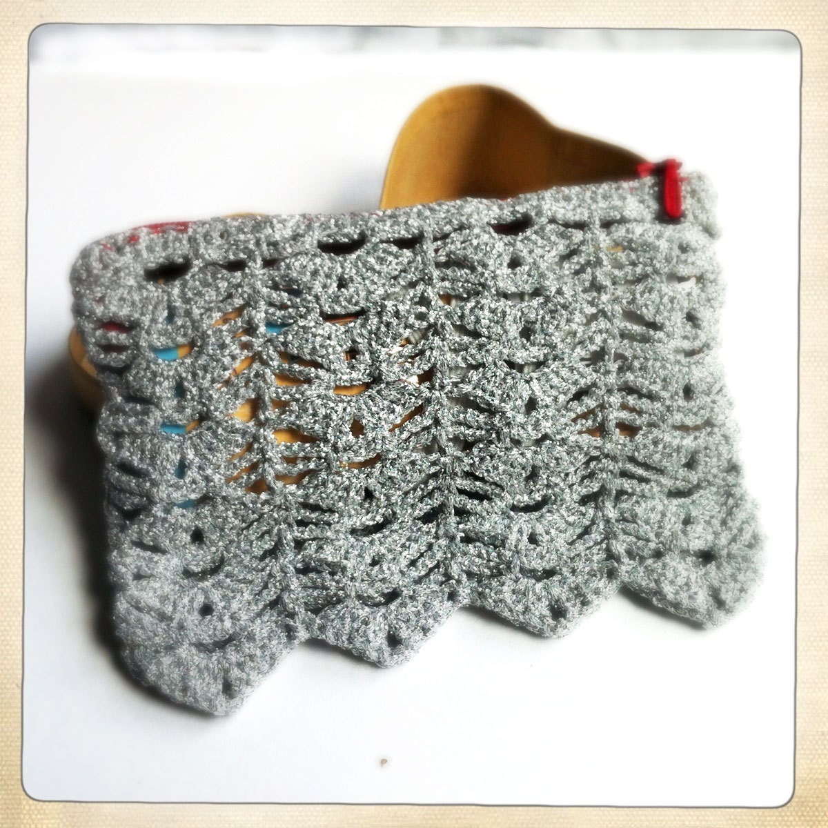 Billie Holiday Handmade Silver crochet pouch - Autumn Trend