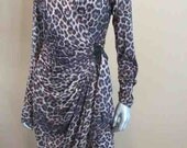 Leopard Wrap Susan Roselli Dress