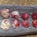 RESERVED for Diane M- 8 Hawaiian Pink & White Scallop Shells from Kauai- Natural Hawaii Sea Shells- Bead Supplies(S033)