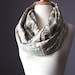 Eco Infinity Scarf 100% cotton summer spring light loop tube circle Taupe