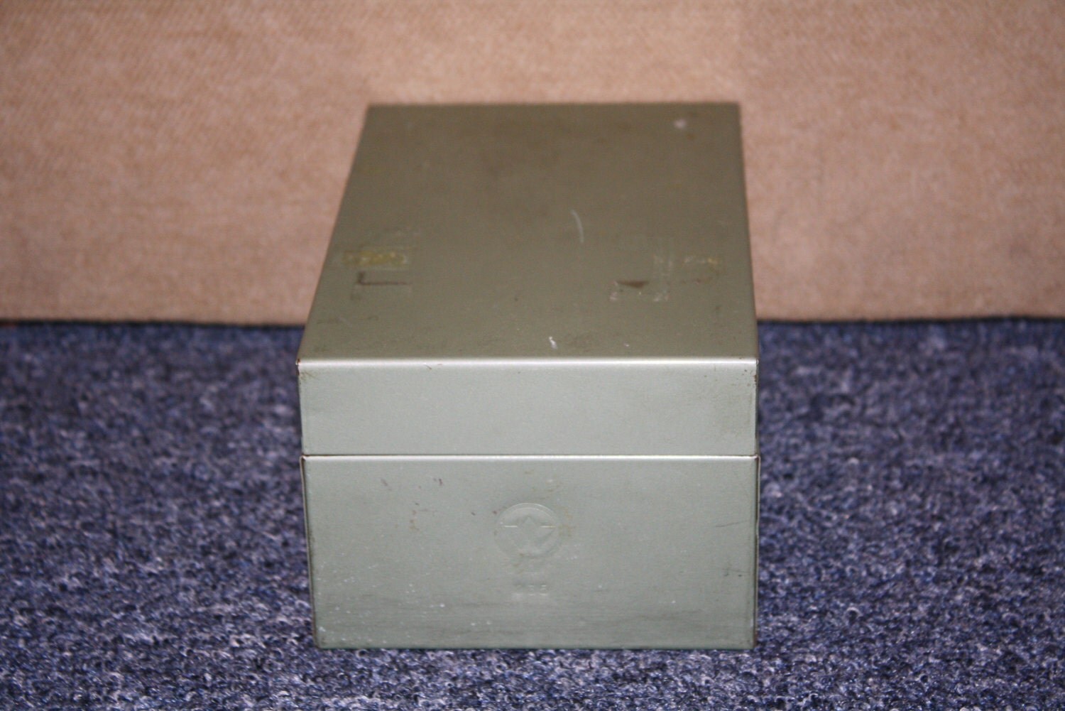 Vintage Weis Metal Index Card File Box Industrial by Lishtron