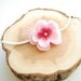 Cute cherry blossom on a skinny elastic headband-Newborn,baby photography prop,flower girl-Pink flower