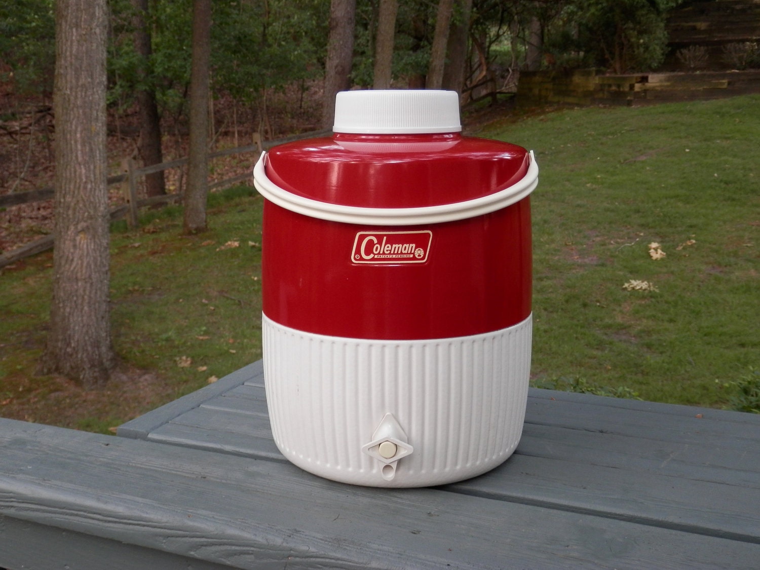 Vintage Coleman Cooler - Water Jug - Camping Pitcher