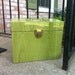 Vintage Metal File Box- Green