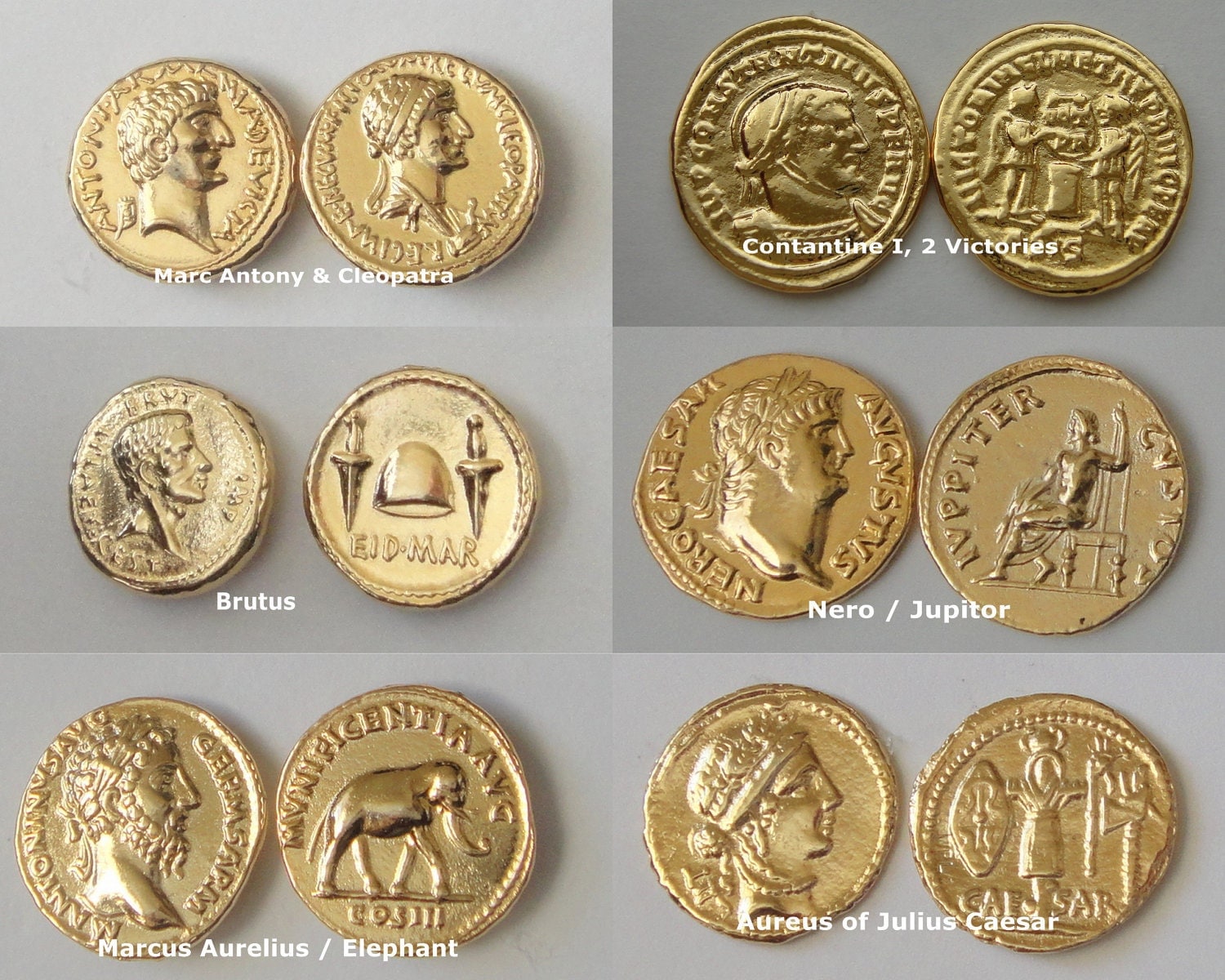 6-most-famous-24k-gold-plated-roman-coins-by-goldenartifacts