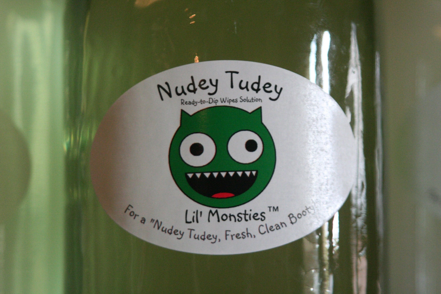 Nudey Tudey Wipes Solution - Cleansing Solution for Cloth Wipes
