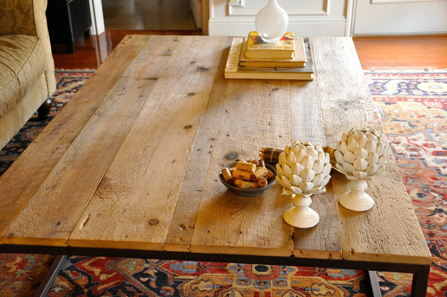 Holmes Coffee Table - Reclaimed Wood and Iron