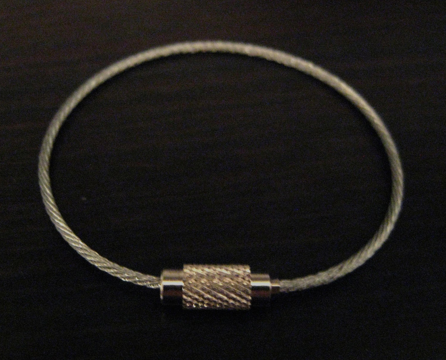 10x Stainless Steel Wire Cable Key Chain Rings by caliman170