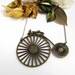 Antique Brass Large High Wheeler Vintage Bike Necklace