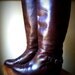 Women's Bally brown leather riding boots size 7 1/2 or EUR 38 made in Switzerland new soloeFor Sale Sold