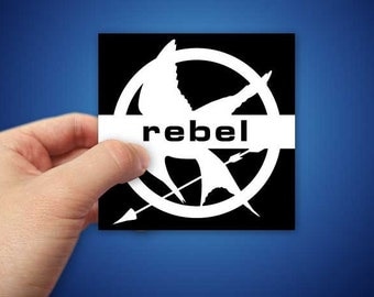 Mockingjay Rebel Decal, Hunger Games Original Fan Art