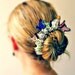 Butterfly Garden - Bun Belt, ring of butterflies, spring flower crown for your hair bun