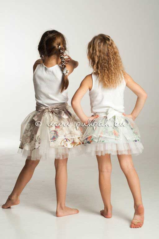 Tutus for children, toddler girl tutu, victorian dress inspired kids clothing, Blue Edelweiss - designer party tulle skirts (1 to 4 years)