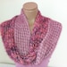 Pink infinity scarf