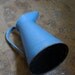 Blue French Antique Enamel Pitcher or Jug Large Very Good Condition