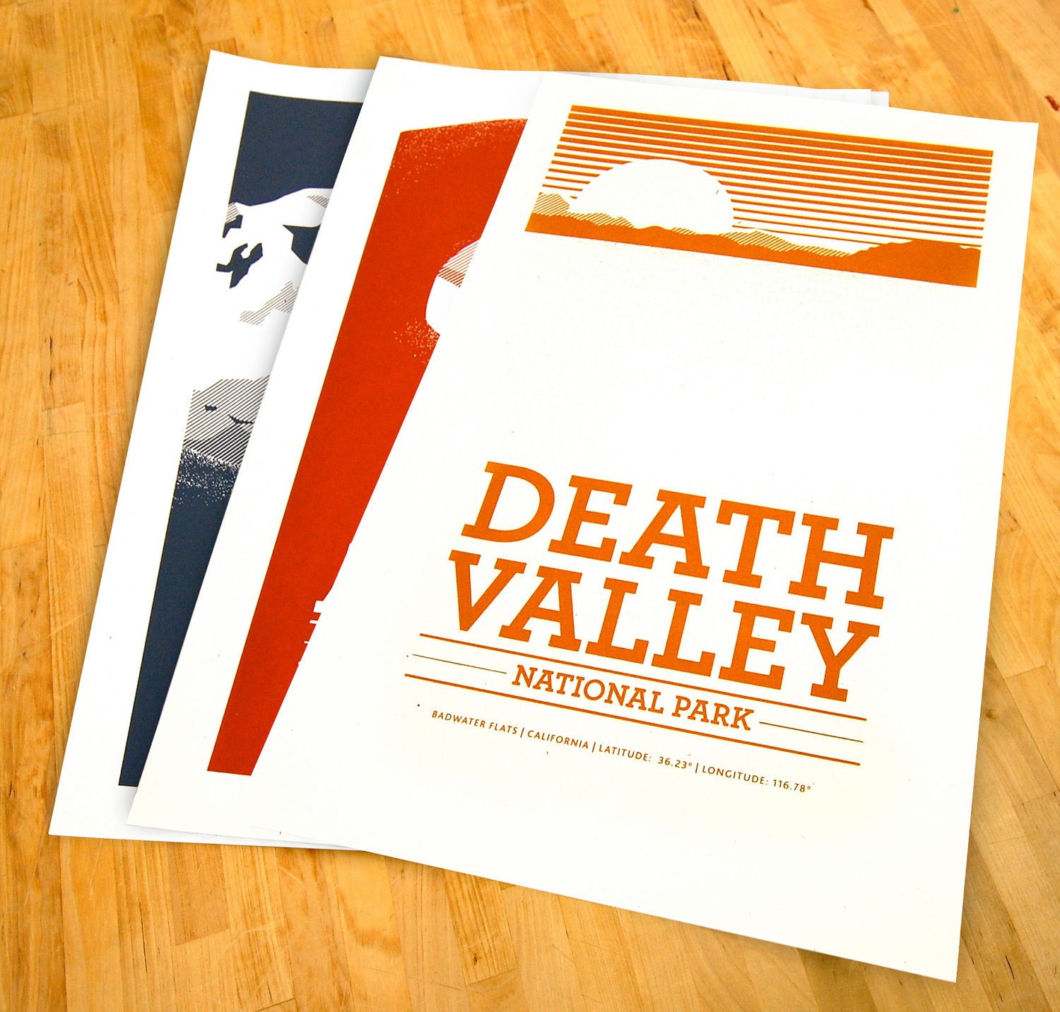 Hand Screen Printed National Park Series - Set of 3 Prints