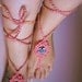 Barefoot sandles PEACH sandal barefoot summer sandles women crochet women barefoot sandals bottomless shoes anklets .