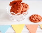 Handmade cookie beads 5pcs Chocolate Chip Biscuit Charms