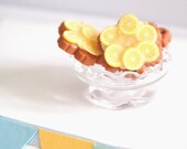 5 Mini Lemon Tart Beads- Tarte Citron