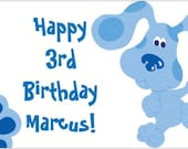 Custom Made Vinyl Nickelodeon Blue's Clues Birthday Party Banner Decorations