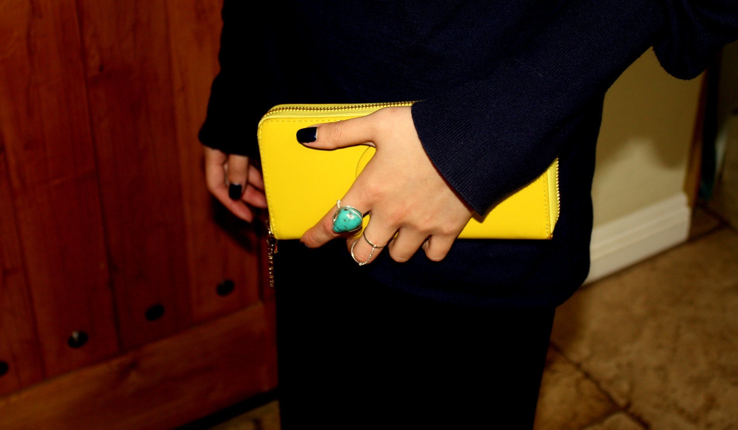 Exquisite Double Chain Ring