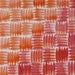 SALE - Orange and Red Quilt - Original 8x10 Abstract Watercolor