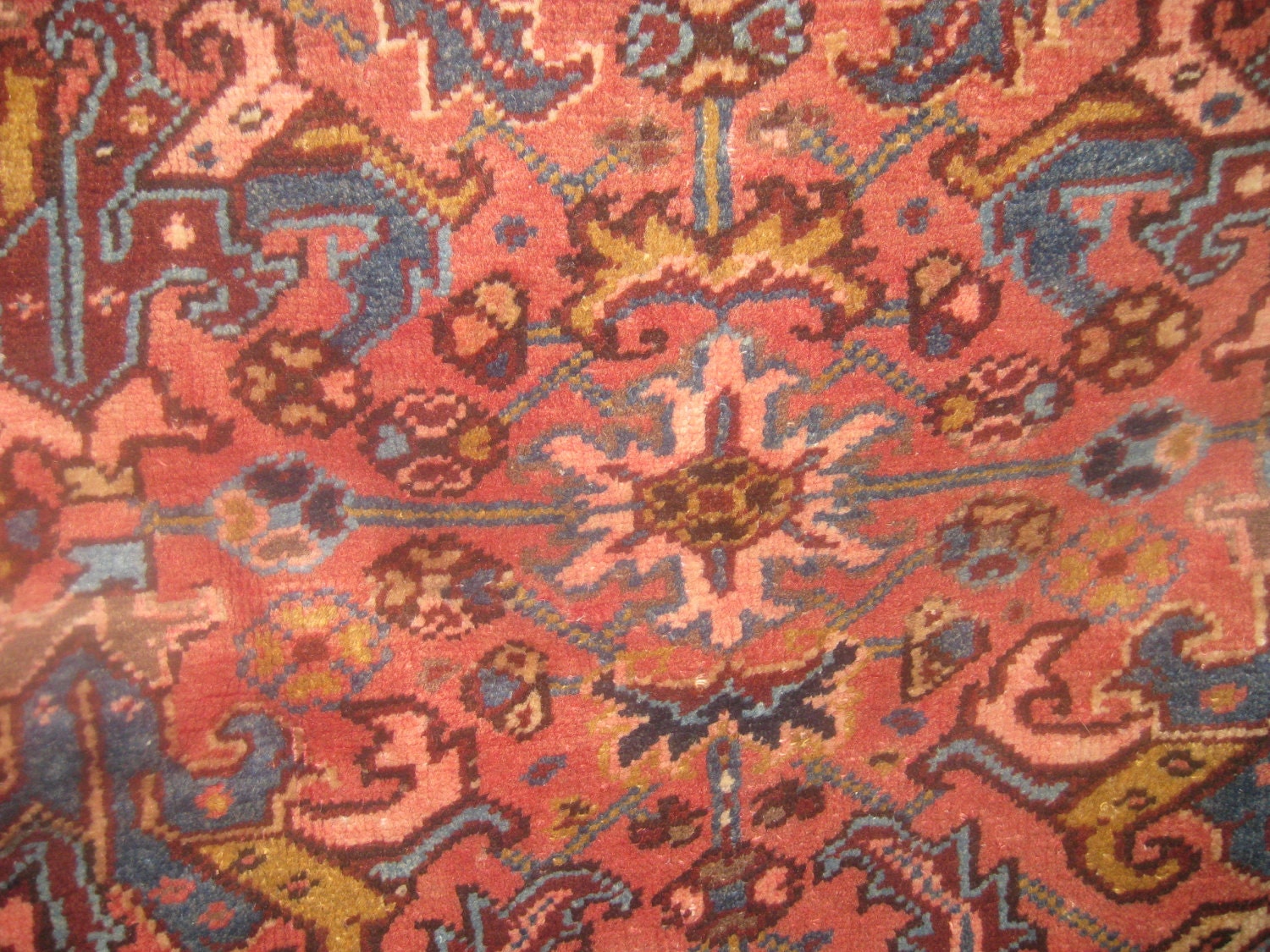 Original Semi Antique Handwoven Persian Rug, Goravan rug