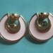 Vintage 1955 NAPIER Earrings, white enamel earrings, white and gold earrings, bridal earrings, Napier earrings,