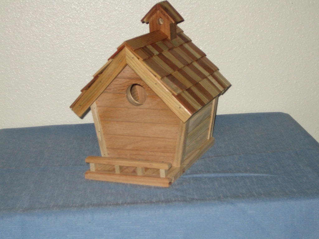 BIRDHOUSE OUTDOOR DESIGN with outside siding, wood shingles,