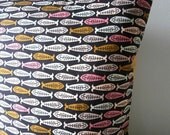 Retro vintage Fish Cushion / Pillow cover