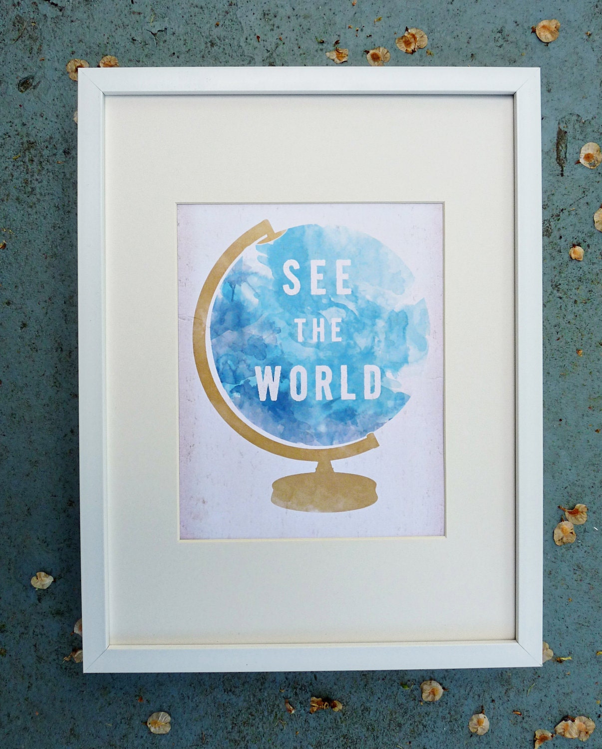 See the World Globe print 5 x 7